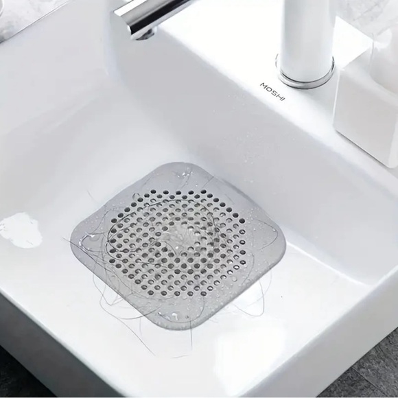 Brand New AntiClog Drain Hair Catcher Filter Plug Silicone Shower Sink Protector - Picture 6 of 12